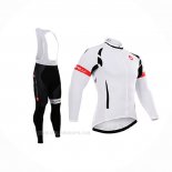 2015 Ropa Ciclismo Castelli Blanco Negro Mangas Largas y Culotte Lunga