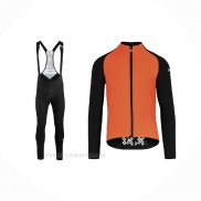 2021 Ropa Ciclismo Assos Naranja Mangas Largas y Culotte Lunga