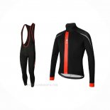 2021 Ropa Ciclismo RH+ Rojo Mangas Largas y Culotte Lunga