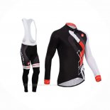 2014 Ropa Ciclismo Castelli Rojo Negro Mangas Largas y Culotte Lunga