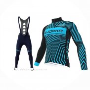 2021 Ropa Ciclismo Bjorka Azul Mangas Largas y Culotte Lunga