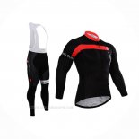 2015 Ropa Ciclismo Castelli Rojo Negro Mangas Largas y Culotte Lunga