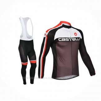 2013 Ropa Ciclismo Castelli Fucsia Mangas Largas y Culotte Lunga