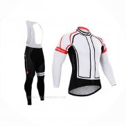 2015 Ropa Ciclismo Castelli Blanco Mangas Largas y Culotte Lunga