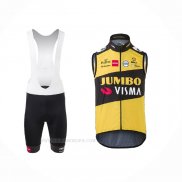 2021 Chalecos Cortavientos Jumbo Visma Amarillo Negro