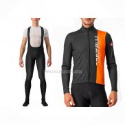 2023 Ropa Ciclismo Castelli Naranja Mangas Largas y Culotte Largo