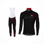 2017 Ropa Ciclismo Castelli Negro Mangas Largas y Culotte Lunga